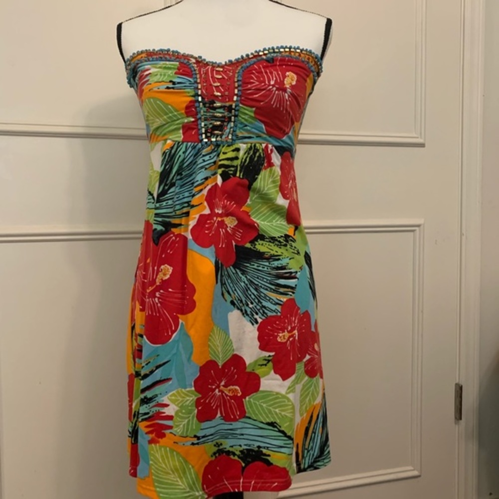 Joyous & Free Strapless Summer Dress -XS